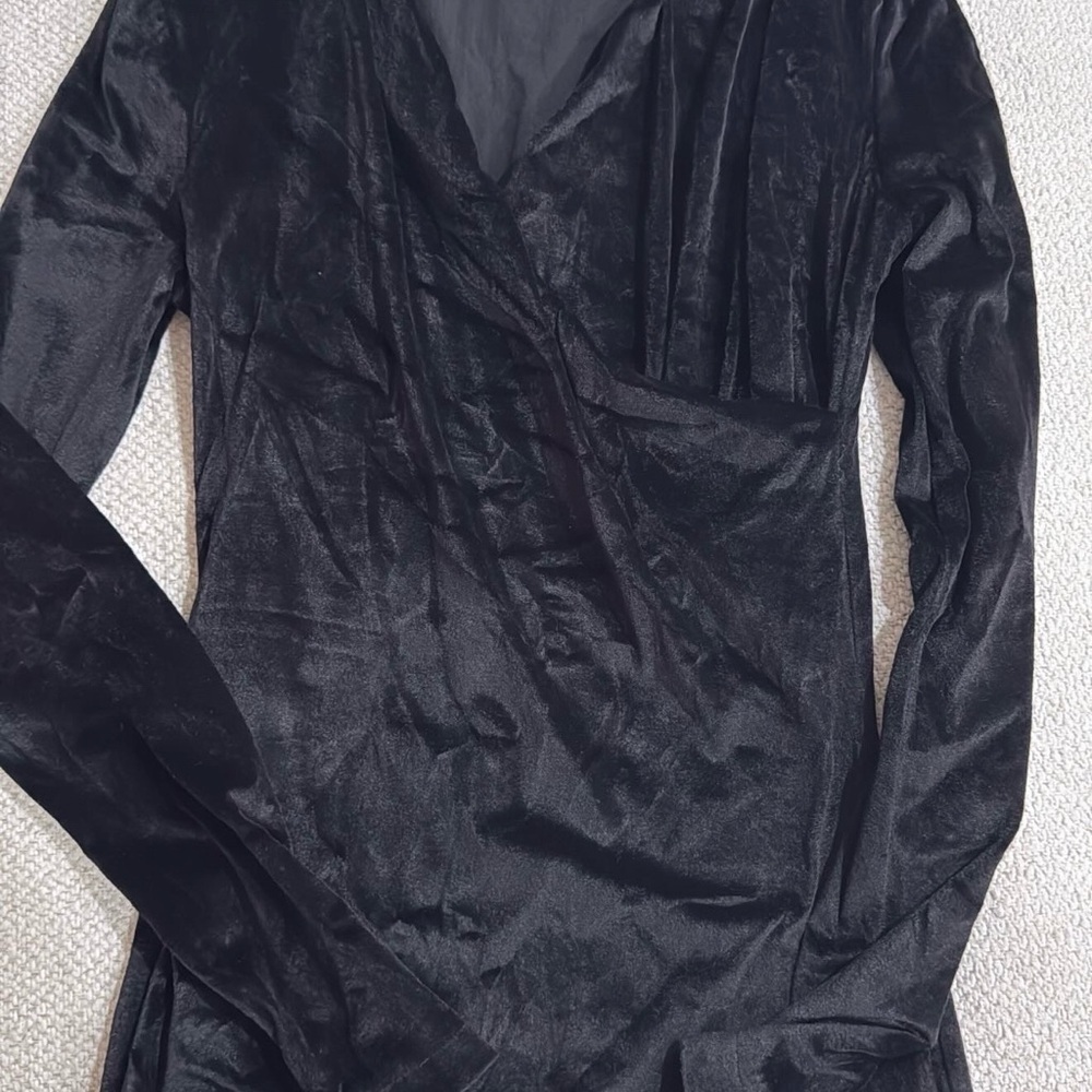 Rag & Bone Elegant Black Long Sleeve Top - Picture 2 of 4